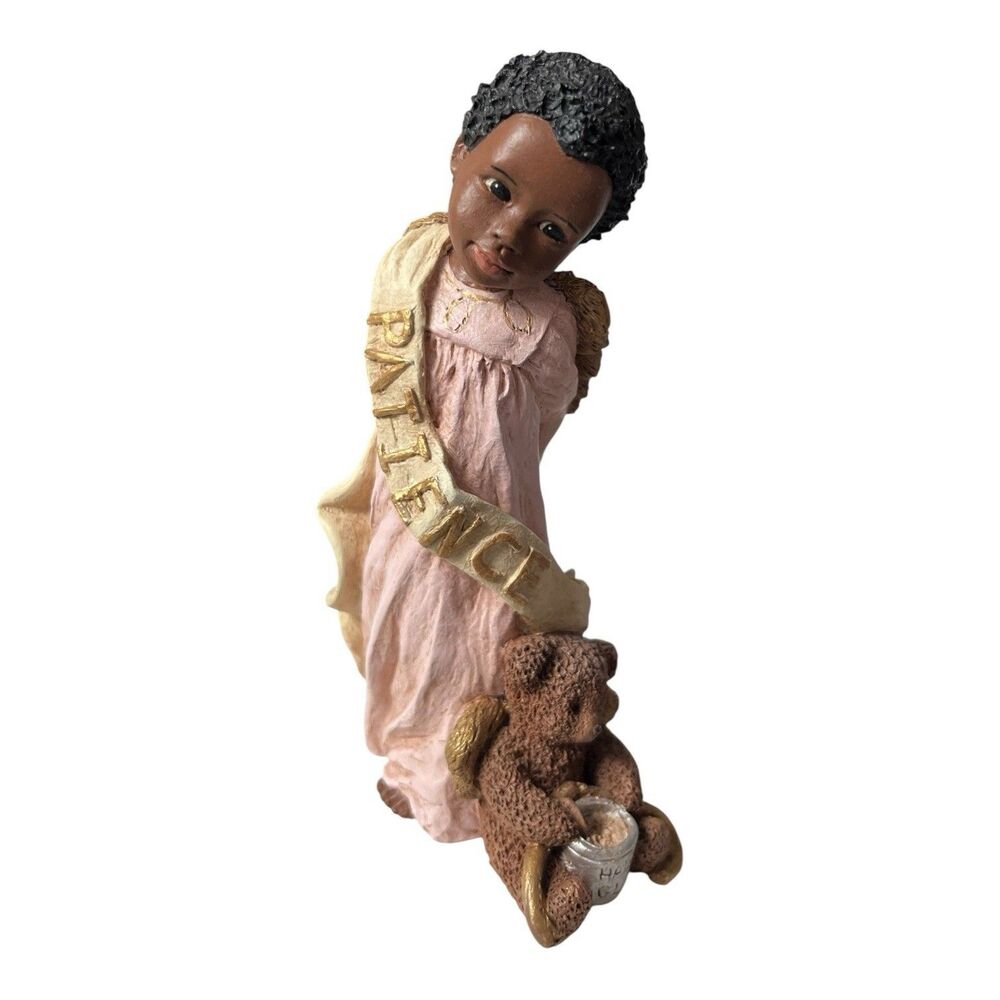 All Gods Children Patience God's Love Angel Signed Martha Holcombe 1997 Box 5.5"